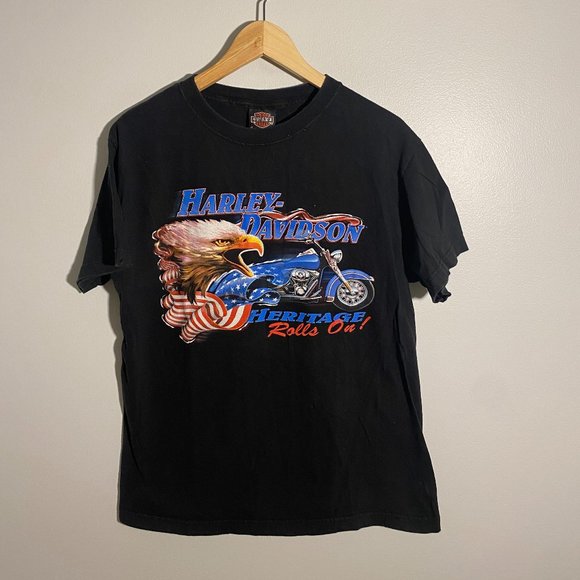 Vintage Harley Davidson Heritage New Hampshire T-shirt Men's M - Picture 3 of 10
